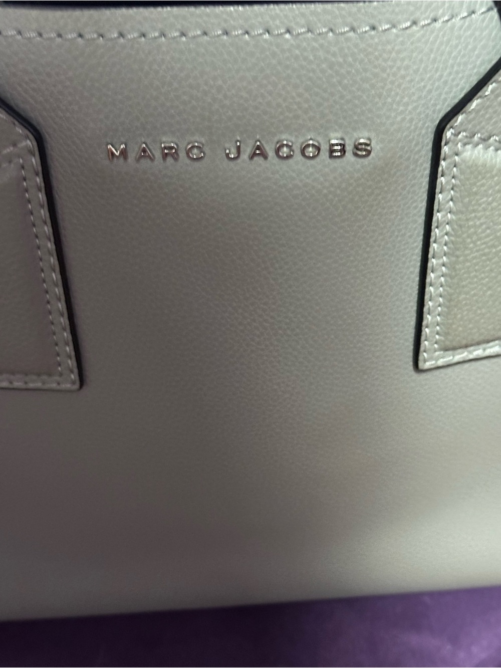CLOSET CLOSING Marc Jacobs Women's Leather Satchel Bag in Light Gray - Picture 5 of 7